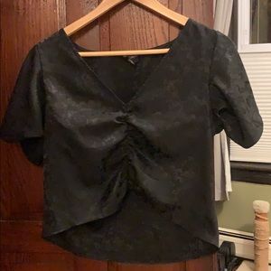 Black crop top - free press